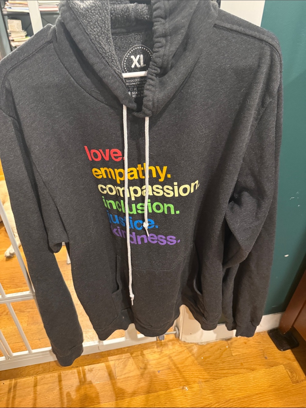Kindness hoodie size XL
